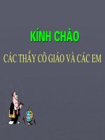 Tiết 49: Quan hệ giữa đường vuông góc và đường xiên, đường xiên và hình chiếu