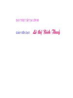 Tiết 18: Bài 10: Đường thẳng song song với đường thẳng cho trước