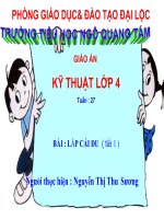 ki thuat lop 4- lap cai du- tuan 27&28