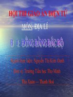 Địa lí 4 ĐBBBộ