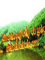 Tiết 56: Tác động của con người với môi trường