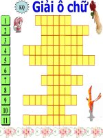 Giải ô chữ - bài thơ Ông đồ