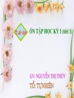 Tiết 28: Ônm tập học kỳ 1