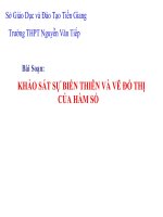 khao sat su bien thien va ve do thi ham bac ba