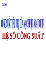 Bai 15 CONG SUAT DIEN TIEU THU CUA MACH DIEN XOAY CHIEU HE SO CONG SUAT