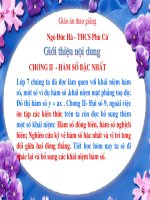 Bai 1 Nhac lai va bo sung cac khai niem ve ham so.ppt