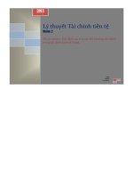 đề tài xác định vai trò của thị trường tài chính trong ổn định kinh tế vĩ mô