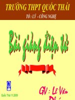 Bài 24 : Tán sắc ánh sáng