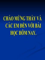 Các số đặc trưng của mẫu số liệu- Tiết 1