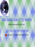 BÀI GIẢNG ĐỊA LÝ TỰ NHIÊN