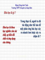 tốc độ phản ứng hóa học