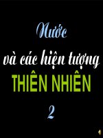 Nước và các hiện tượng thiên nhiên 2