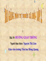Bài 11.Đường giao thông