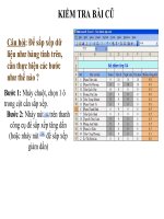 SAP XEP VA LOC DU LIEU - TIET 50