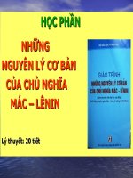 Những nguyên lý Mác-Lênin