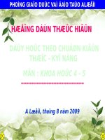 DH Môn Khoa học
