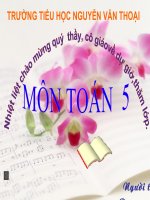 Nhân một số tự nhiên với một số thập phân