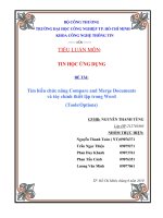 Tìm hiểu chức năng Compare and Merge Documents và tùy chỉnh thiết lập trong Word