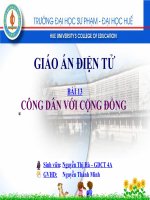 Bai 13 Cong dan voi cong dong (trinh dien)chinhsua.ppt