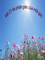 tiet 21 tia phân giác của một góc