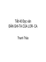 đan ghi ta của Lorca
