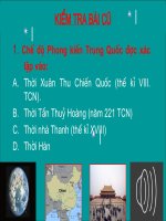 bài 5: Trung Quốc thời phong kiến