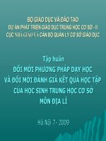 Tập Huấn DMPPDH Địa Lí năm 2009
