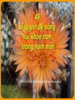 Hãy giữ sức khỏe vvới 50 bi quyết