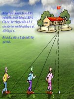 Quan he giua duong vuong goc va duong xien, duong xien va hinh chieu