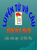 Mo rong von tu : Dung cam