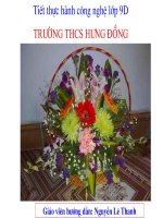 Tiết thực hành công nghệ của lớp 9D