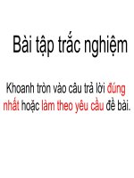 bài tập trắc nghiệm hk2