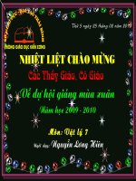 Tiet 44 - Tac dung tu, tac dung hoa hoc, tac dung sinh li