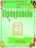 Tap doc lop Mot bai Qua cua bo