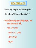 bài 25 nóng chảy vì nhiệt