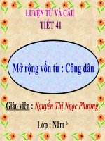 Mở rộng vốn từ: Công dân