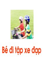 LQVH: Bé tập đi xe đạp
