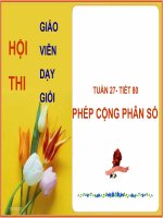 Bài cộng hai phân số không cùng mẫu
