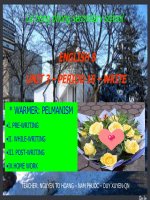 UNIT 3 – PERIOD 16 – WRITE