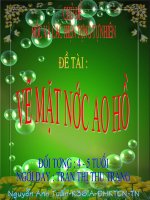 tao hinh : ve mat nuoc ao ho