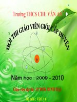 Bài 25. SỰ NÓNG CHẢY VÀ SỰ ĐÔNG ĐẶC(TT)