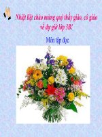 Tập đọc lớp 3 (bàn tay cô giáo)