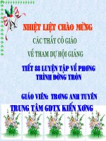 LUYEN TAP VE PT DUONG TRON