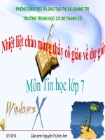 TRÌNH BÀY DỮ LIỆU BẰNG BIỂU ĐỒ