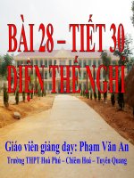 bài 28 điện thế nghĩ