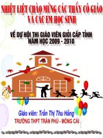 Bài dạy GVG cấp tỉnh