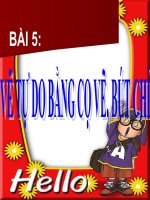 Vẽ tự do bằng cọ vẽ, bút chì