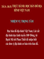 Tiet 36 - Bai 30: Doc ban do dia hinh VN
