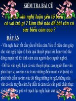 Luyện tập đưa yếu tố BC vào bài văn NL -  NV 8