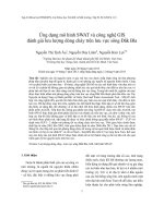 Ứng dụng mô hình SWAT và công nghệ GIS